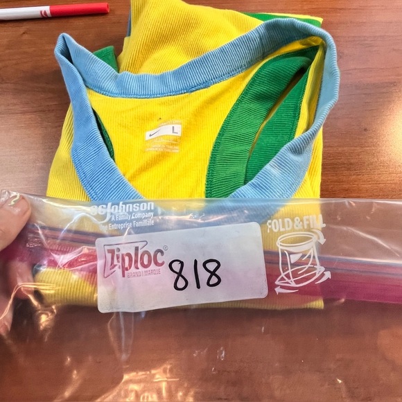 Nike Ribbed Tank Top 33 Yellow Green Sz L Cool Unique Athletic Track Gorpcore - Picture 14 of 14